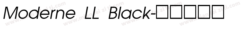 Moderne LL Black字体转换